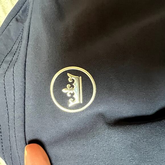 Peter Millar Golf Vest Wool Lined Monogrammed Navy Blue Size Large - Picture 8 of 8